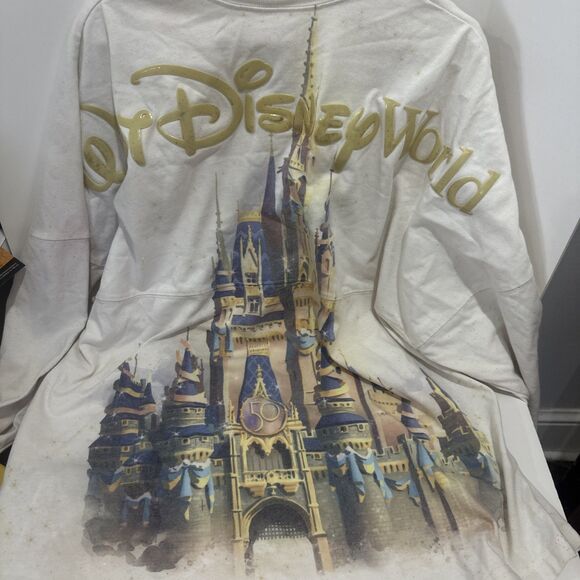 Disney Tops - Walt Disney World 50 Years Spirit Jersey Graphic T-shirt Adult Large Long Sleeve
